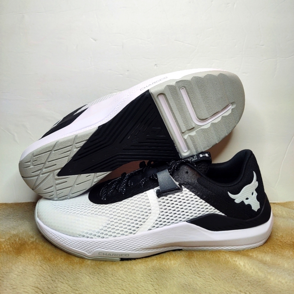 Under Armour Project Rock BSR 2 Black Training Shoes 3025081-001 Men's Size 13